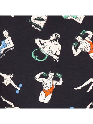 FELPA MOSCHINO UNDERWEAR NERO in UOMO