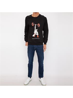 FELPA MOSCHINO UNDERWEAR NERO in UOMO