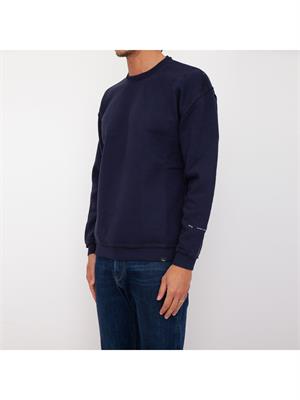 FELPA DANIELE ALESSANDRINI BLU in UOMO