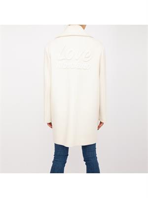 CAPPOTTO LOVE MOSCHINO BIANCO in DONNA