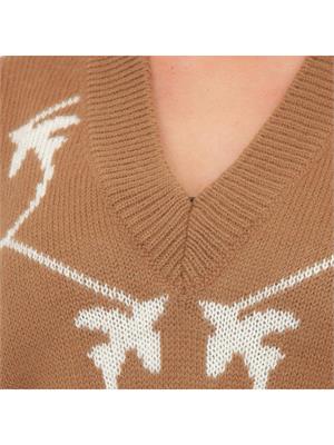 MAGLIA PINKO CAMMELLO in DONNA
