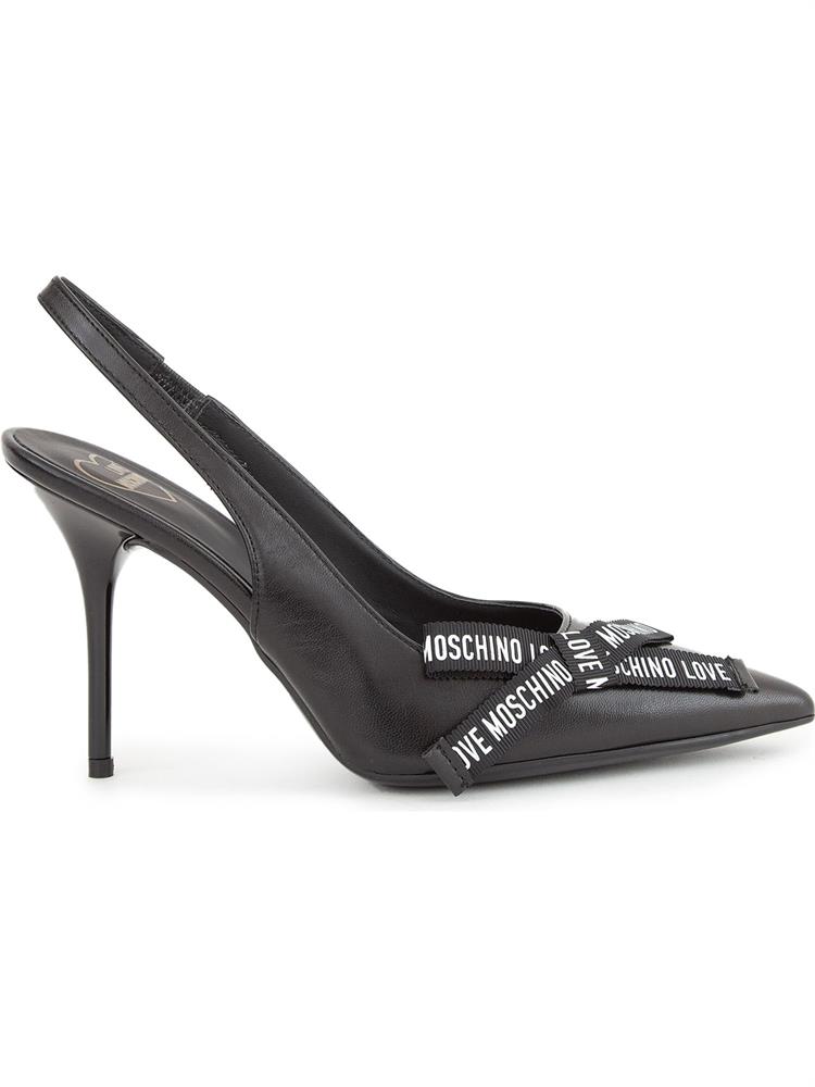 SCARPE CON TACCO LOVE MOSCHINO NERO