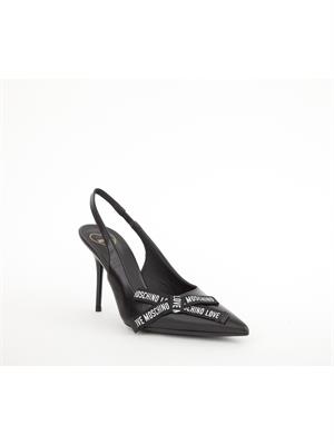 SCARPE CON TACCO LOVE MOSCHINO NERO in DONNA