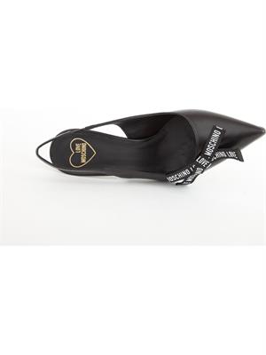 SCARPE CON TACCO LOVE MOSCHINO NERO in DONNA