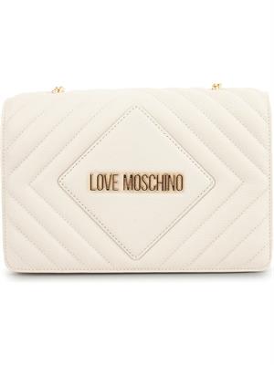 BORSA A SPALLA LOVE MOSCHINO AVORIO in DONNA