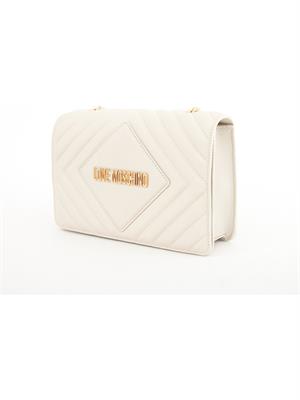 BORSA A SPALLA LOVE MOSCHINO AVORIO in DONNA