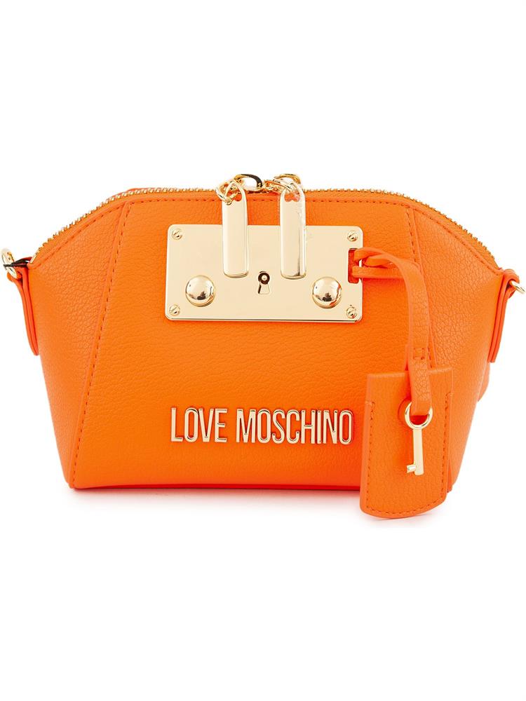 BORSA A SPALLA LOVE MOSCHINO ARANCIONE