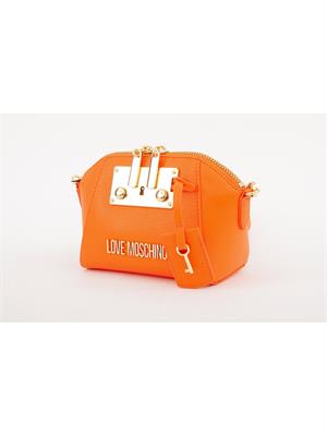 BORSA A SPALLA LOVE MOSCHINO ARANCIONE in DONNA