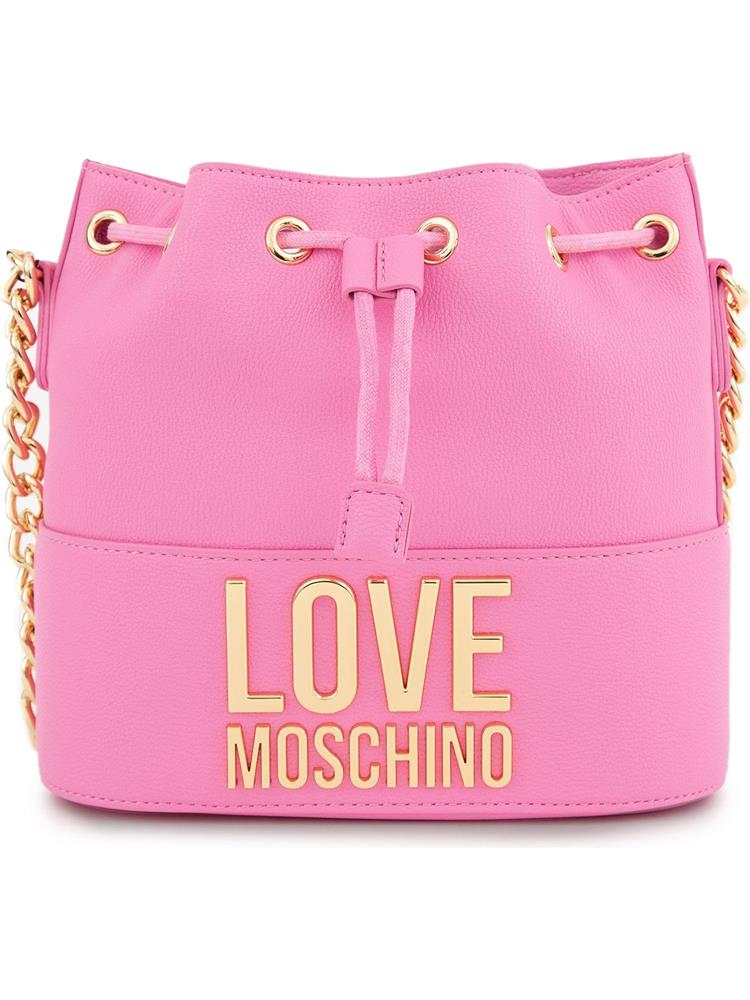 BORSA A SPALLA LOVE MOSCHINO ROSA