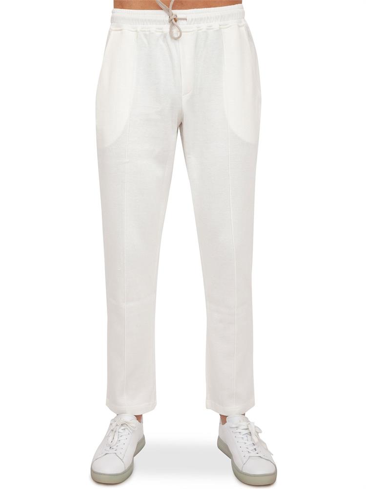 PANTALONE TUTA ELEVENTY BIANCO
