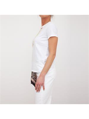 T-SHIRT ELISABETTA FRANCHI BIANCO in DONNA