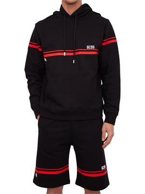 FELPA GCDS NERO in UOMO