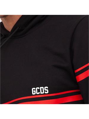FELPA GCDS NERO in UOMO