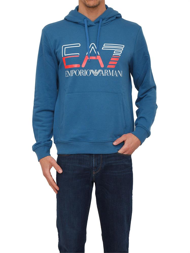 FELPA EA7 EMPORIO ARMANI BLU