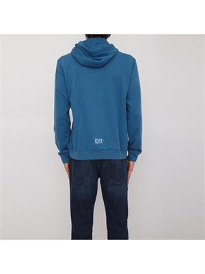 FELPA EA7 EMPORIO ARMANI BLU in UOMO