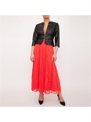 GONNA LUNGA TWIN-SET CORALLO in DONNA