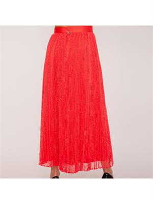 GONNA LUNGA TWIN-SET CORALLO in DONNA