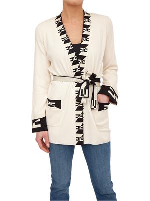 CARDIGAN ELISABETTA FRANCHI BURRO in DONNA