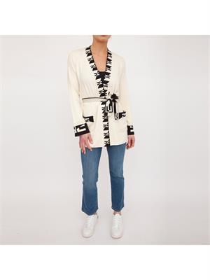 CARDIGAN ELISABETTA FRANCHI BURRO in DONNA
