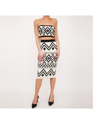 GONNA LUNGA ELISABETTA FRANCHI BURRO in DONNA