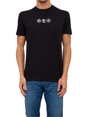 T-SHIRT BIKKEMBERGS NERO in UOMO