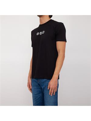 T-SHIRT BIKKEMBERGS NERO in UOMO