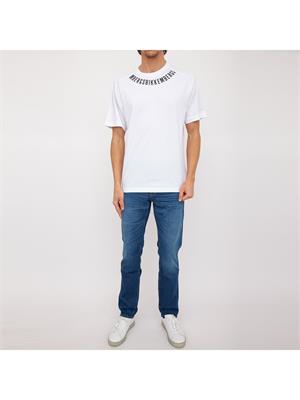 T-SHIRT BIKKEMBERGS BIANCO in UOMO