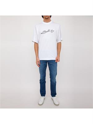 T-SHIRT BIKKEMBERGS BIANCO in UOMO