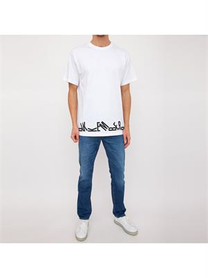 T-SHIRT BIKKEMBERGS BIANCO in UOMO