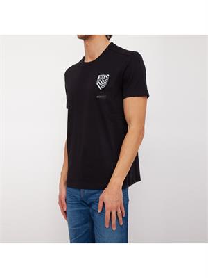 T-SHIRT BIKKEMBERGS NERO in UOMO