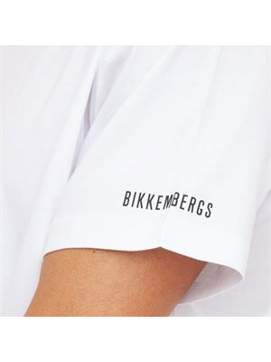 T-SHIRT BIKKEMBERGS BIANCO in UOMO