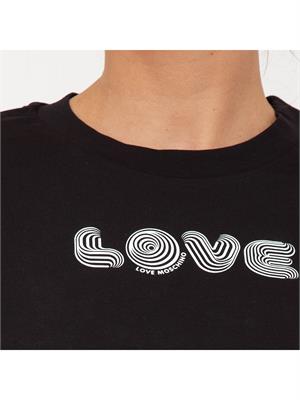 VESTITO LOVE MOSCHINO NERO in DONNA