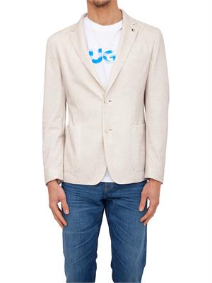 GIACCA MONOPETTO BOSS BEIGE in UOMO
