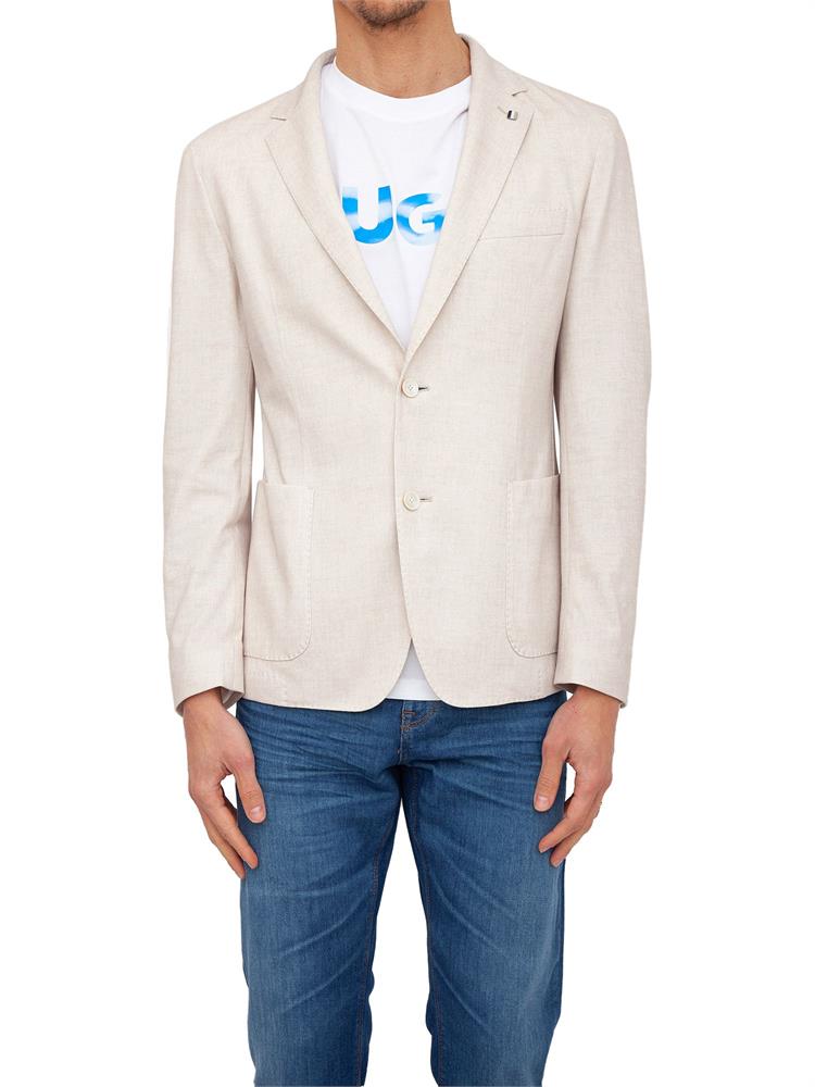 GIACCA MONOPETTO BOSS BEIGE