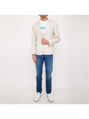 GIACCA MONOPETTO BOSS BEIGE in UOMO