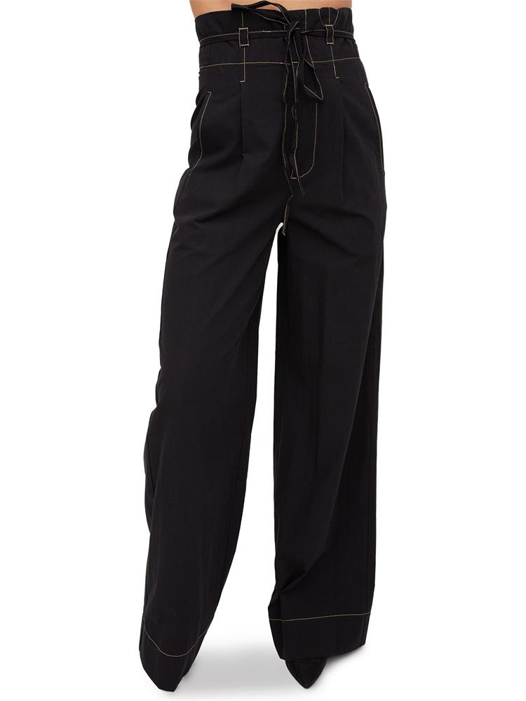 PANTALONE CASUAL TWIN-SET NERO
