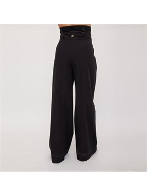 PANTALONE CASUAL TWIN-SET NERO in DONNA
