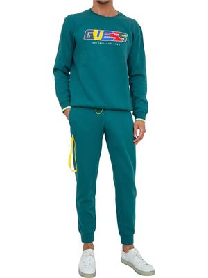 PANTALONE TUTA GUESS JEANS VERDE in UOMO