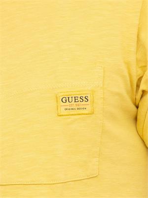 T-SHIRT GUESS JEANS GIALLO in UOMO