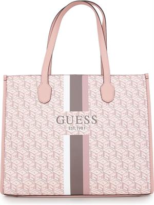 BORSA A SPALLA GUESS JEANS ROSA in DONNA