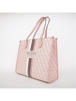 BORSA A SPALLA GUESS JEANS ROSA in DONNA