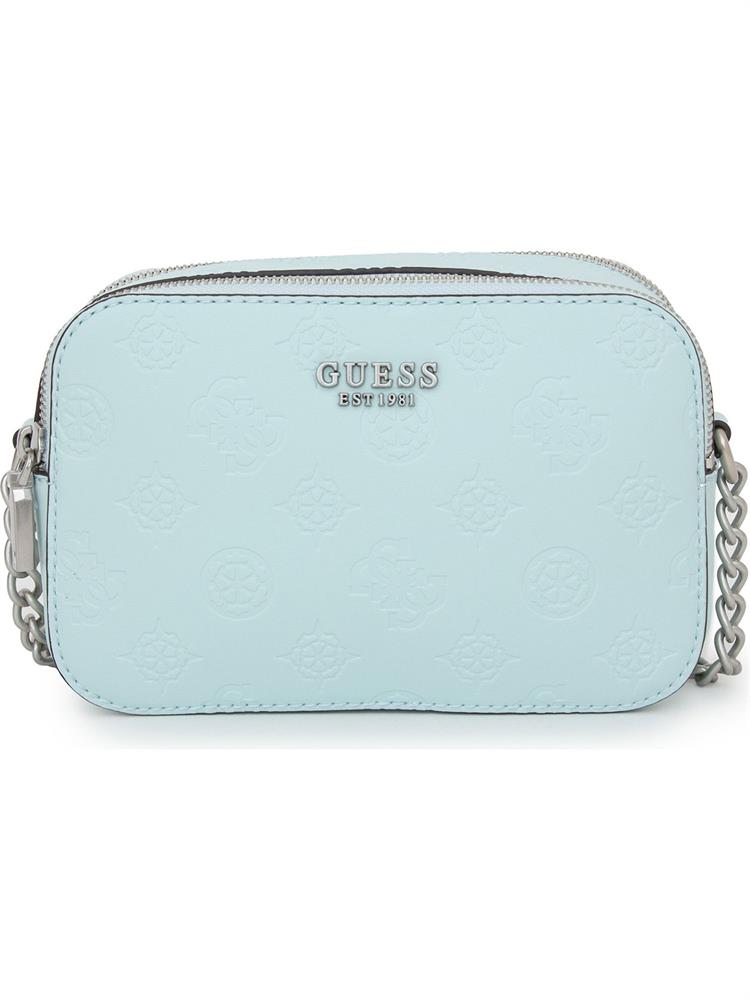 BORSA A SPALLA GUESS JEANS CELESTE