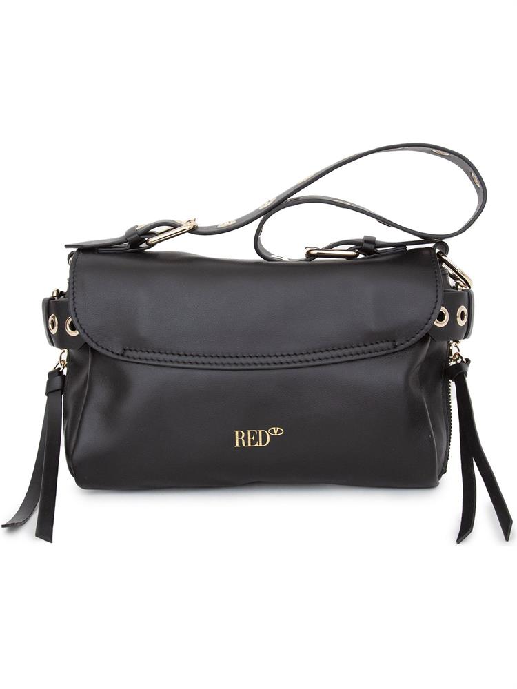 BORSA A SPALLA RED VALENTINO NERO