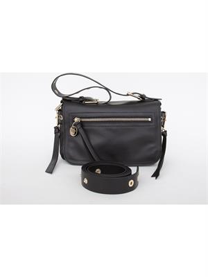 BORSA A SPALLA RED VALENTINO NERO in DONNA
