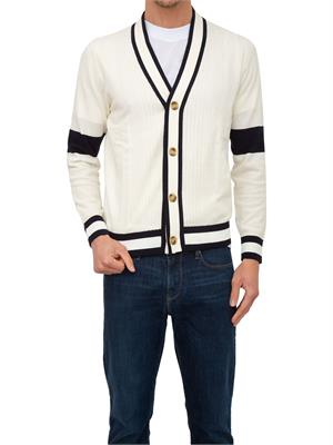 CARDIGAN PAOLO PECORA AVORIO in UOMO