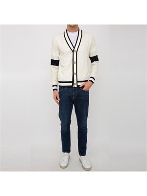 CARDIGAN PAOLO PECORA AVORIO in UOMO