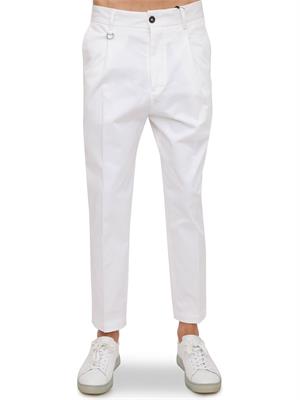 PANTALONE CASUAL PAOLO PECORA BIANCO in UOMO