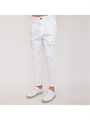 PANTALONE CASUAL PAOLO PECORA BIANCO in UOMO