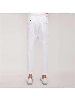 PANTALONE CASUAL PAOLO PECORA BIANCO in UOMO