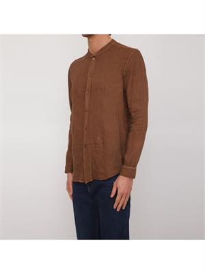 CAMICIA MANICA LUNGA PAOLO PECORA MARRONE in UOMO